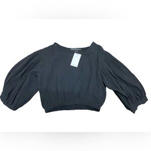 HYFVE Crop Top Juno Top Puff Sleeve Sz Small NWT